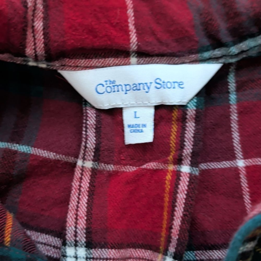 The Company Store Plaid Robe Size L - Picture 2 of 8